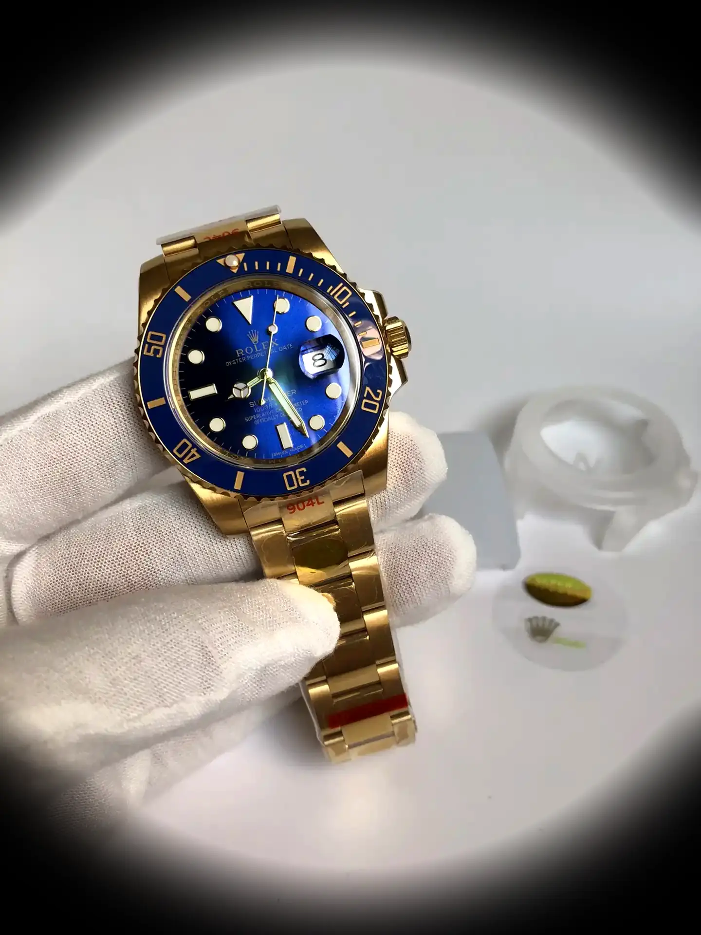 Submariner 116610LN Superclone 40mm — Zifferblatt-Nahaufnahme