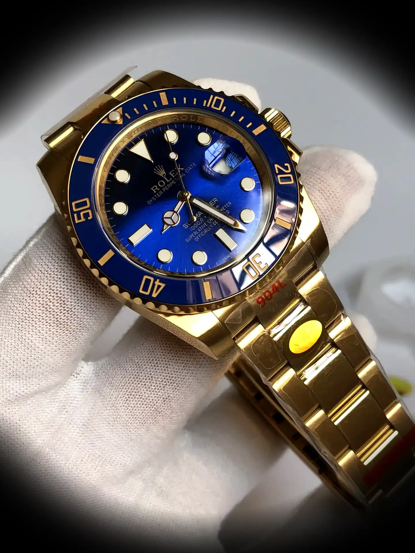Rolex Submariner 116610LN Schweizer Replica 40mm — Handgelenksaufnahme