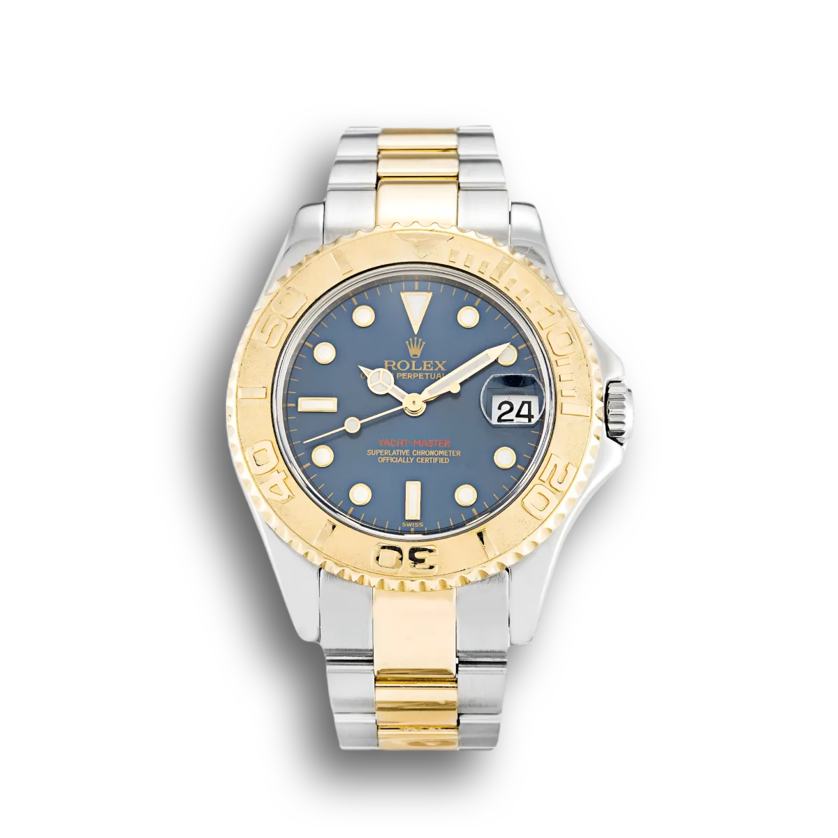Rolex Yacht-Master 35mm Blau Zifferblatt 168623