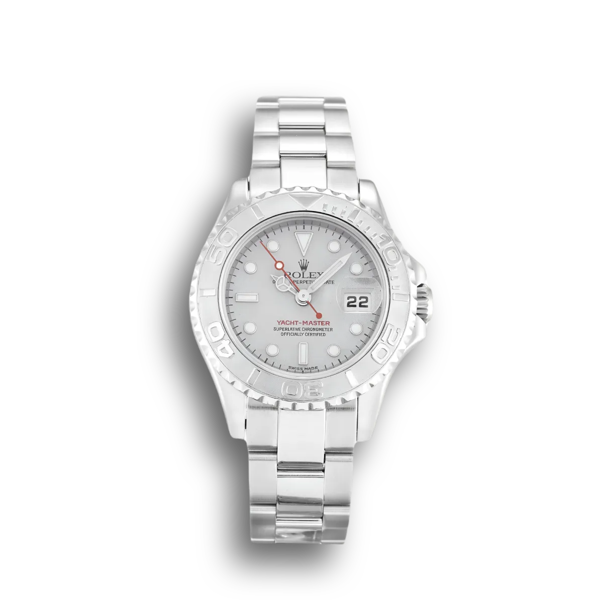 Rolex Yacht-Master 35mm Silber Zifferblatt 169622