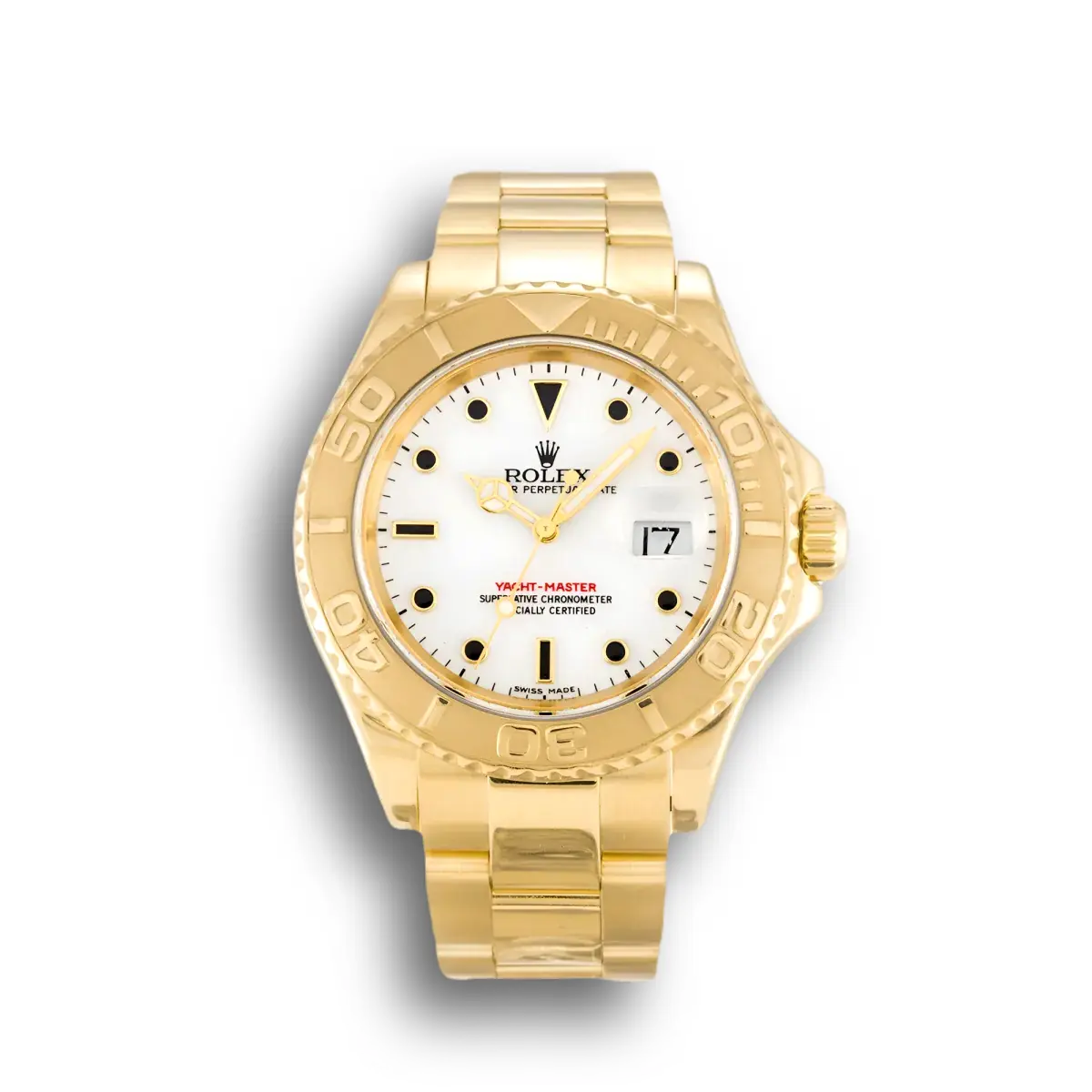 Rolex Yacht-Master 40mm Weiß Zifferblatt 16628