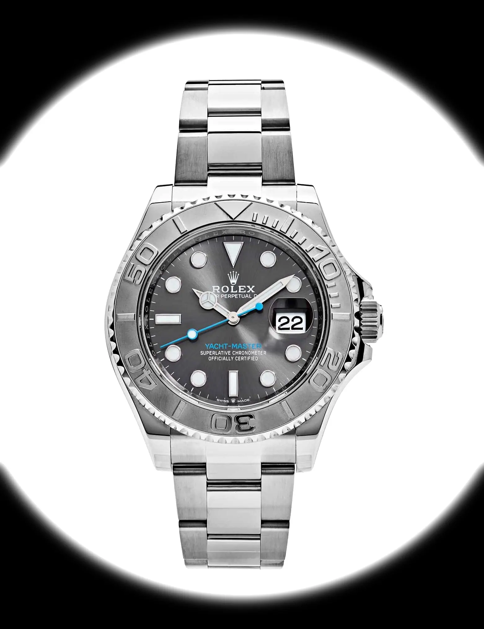 Rolex Yacht-Master 40mm Rhodium Zifferblatt 126622