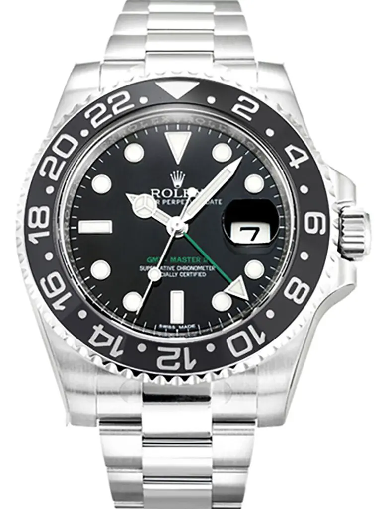 Rolex GMT-Master 16720 Schweizer Klon Zifferblatt in schwarz, Vorderansicht