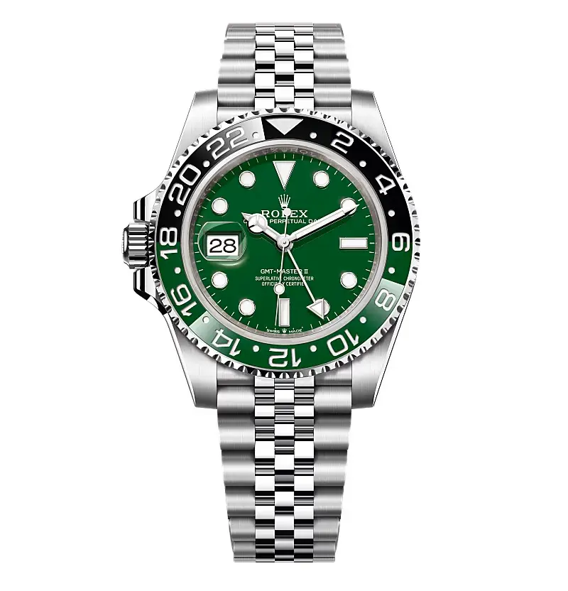 Rolex GMT-Master II 126729VTNR Absinthe Weiß Gold Jubilee 40mm