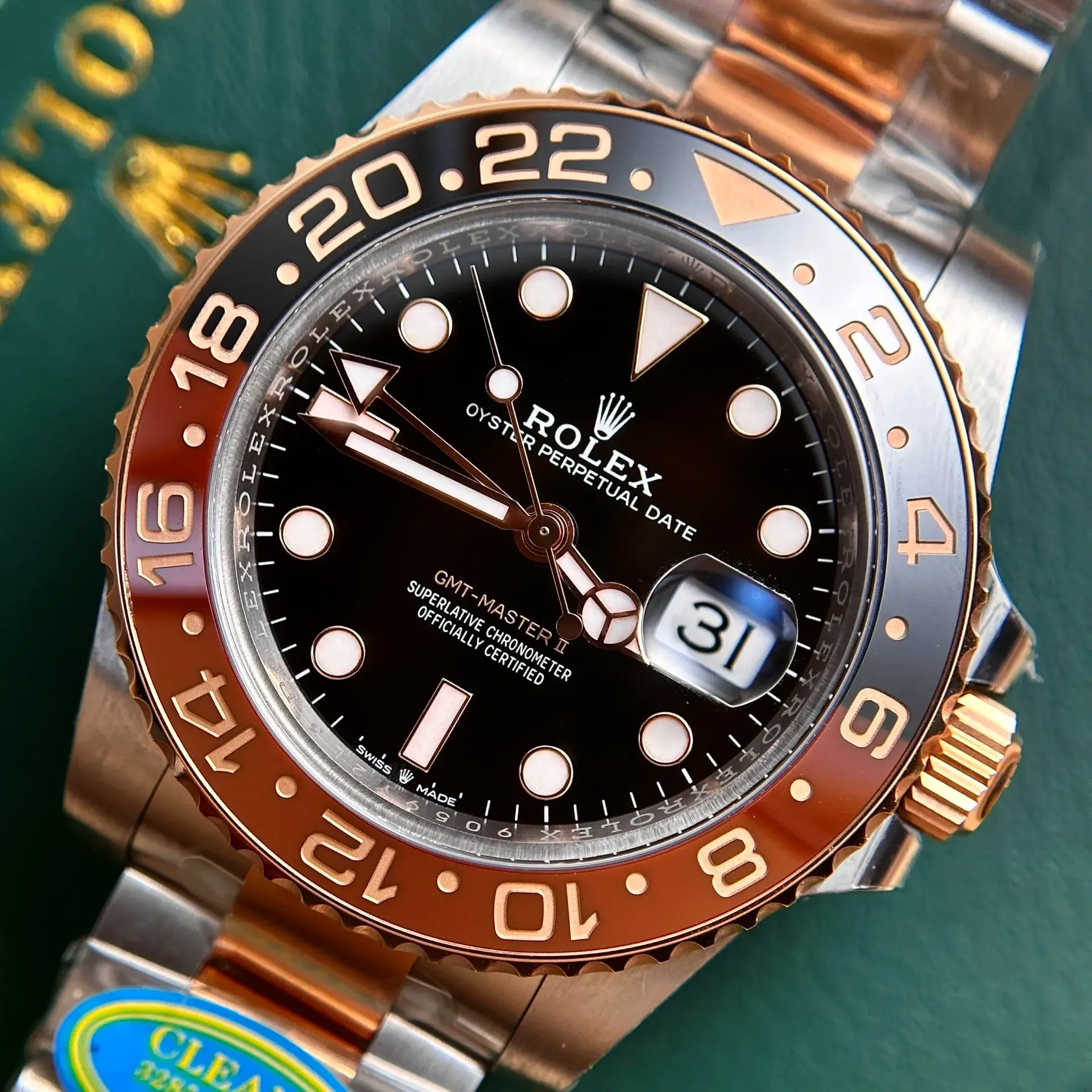 gmt-master 126711CHNR Super Clone - Handgelenksaufnahme