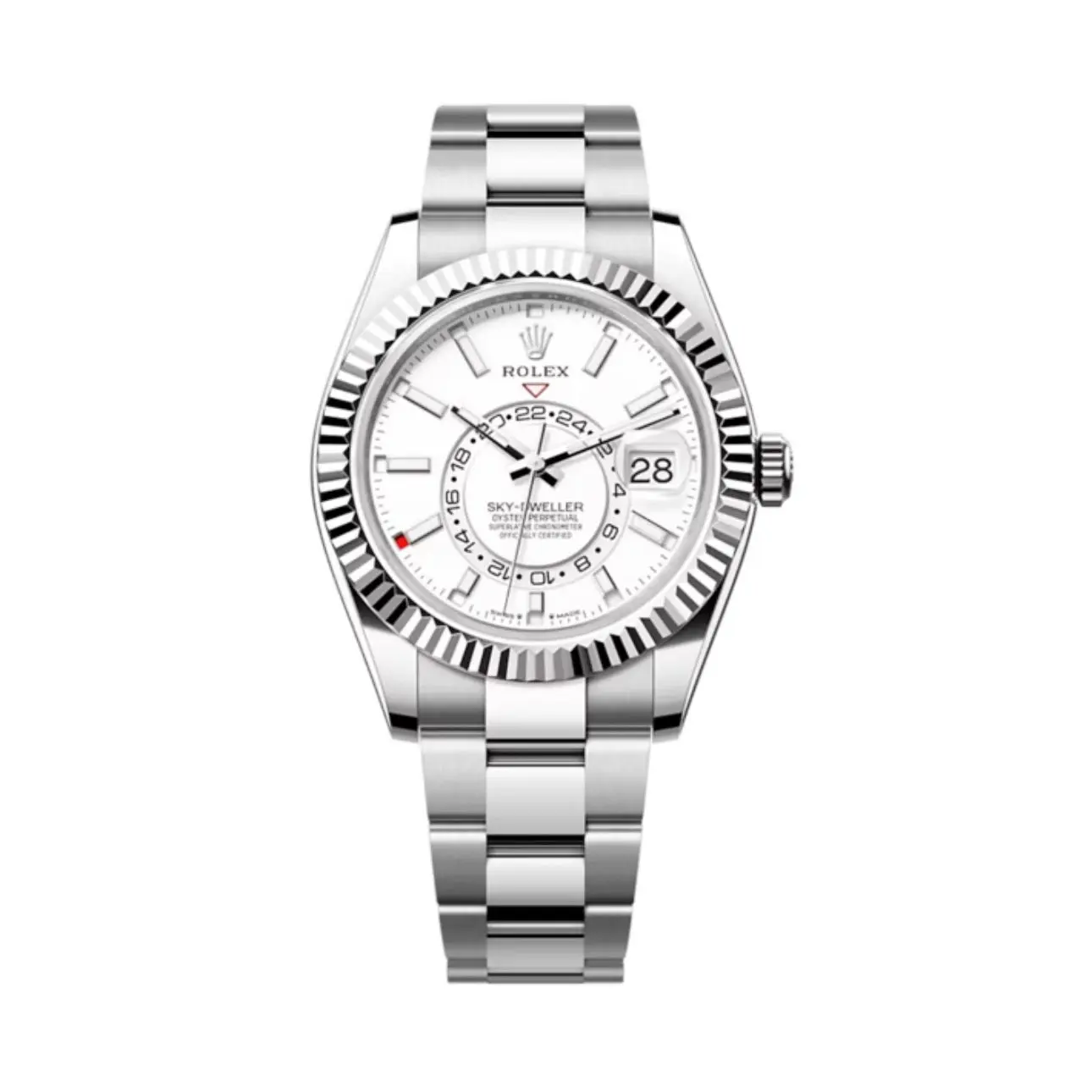Rolex Sky-Dweller 42mm Intensivweiß Zifferblatt Edelstahl & Gold Ref. 336934