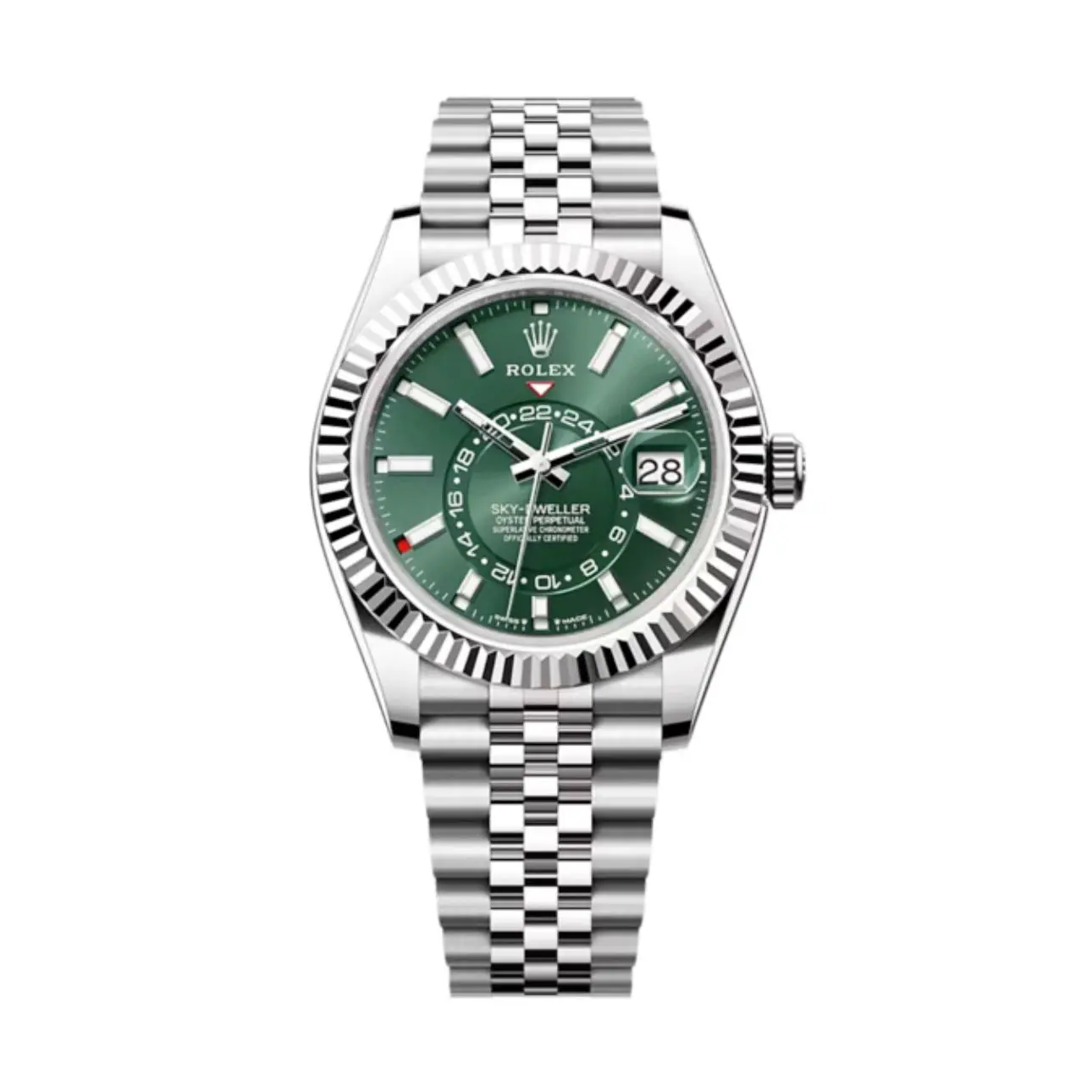 Rolex Sky-Dweller 42mm Mintgrün Zifferblatt Jubilee Ref. 336934