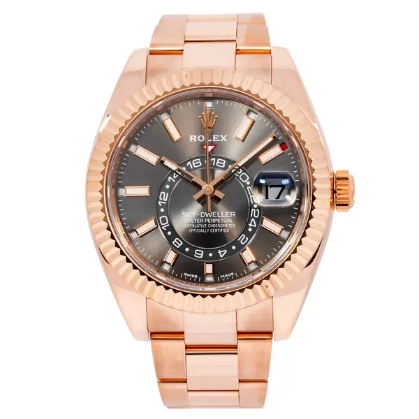 Rolex Sky-Dweller 42mm Schiefer Grau Zifferblatt Oysterflex Ref. 336935