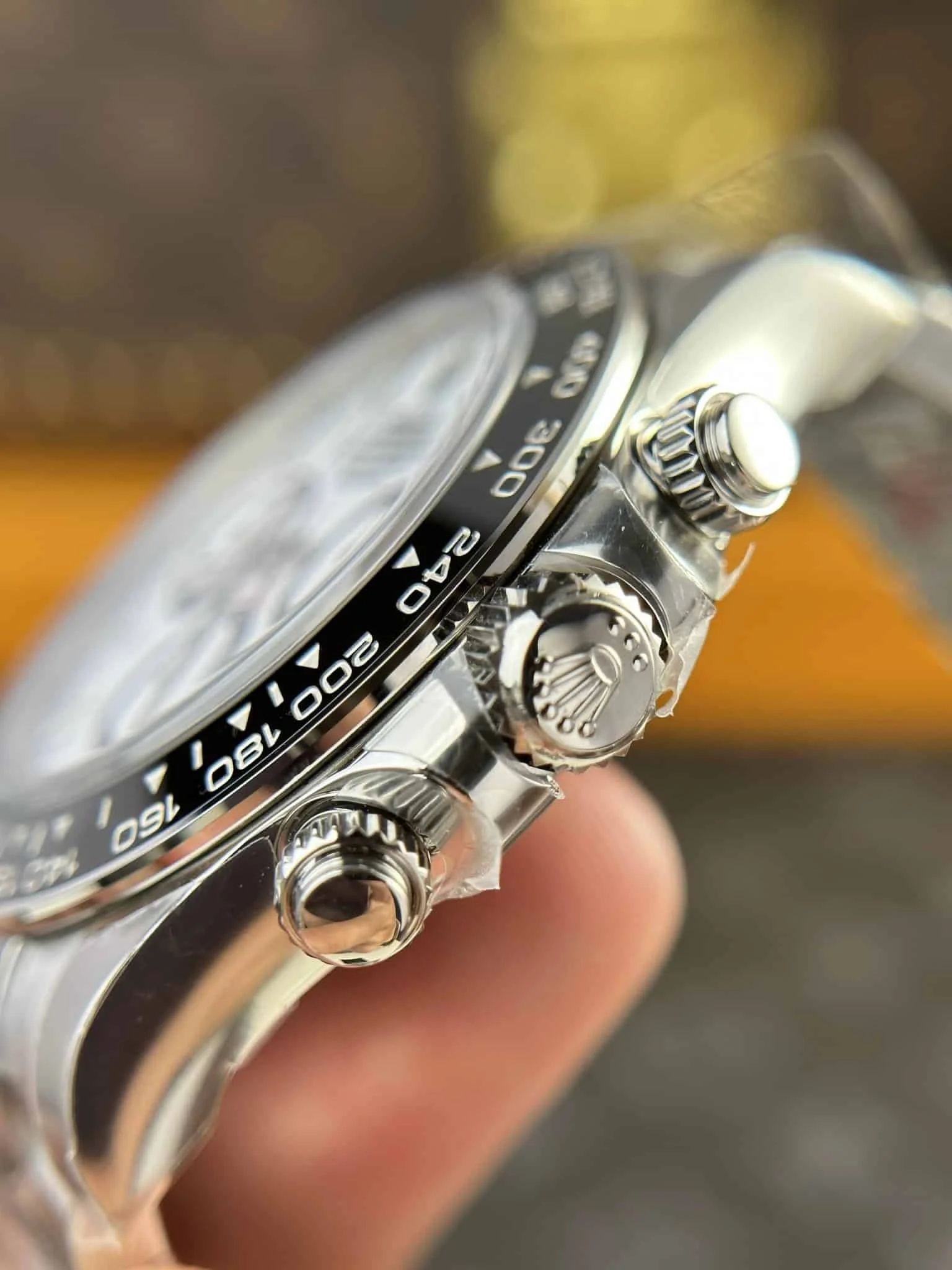 Rolex Daytona Super Clone 126500LN Panda, Oysterlock-Schließe im Detail