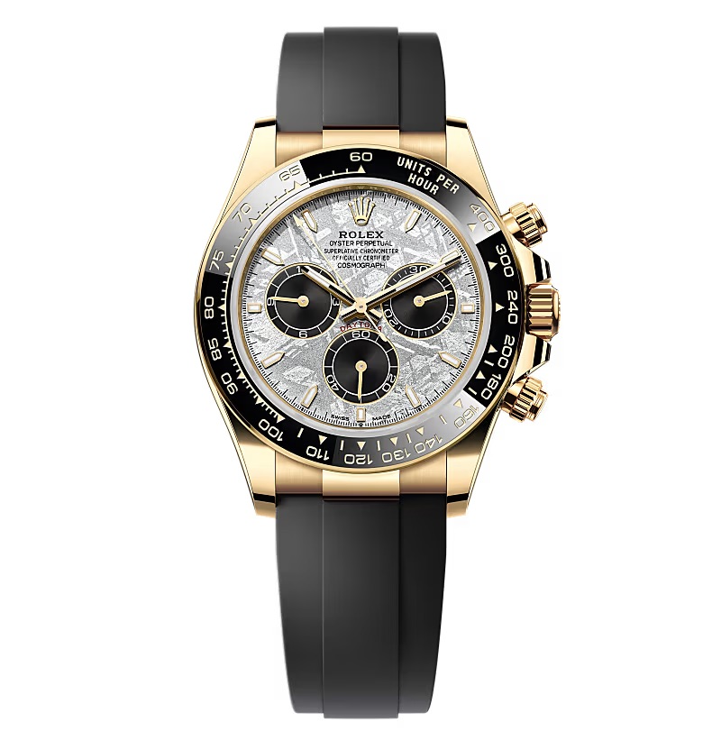 Rolex Daytona 126518LN Superclone Zifferblatt in meteorit und schwarz, Vorderansicht
