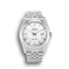 Rolex Datejust 116200 36mm Zifferblatt Weiss Automatikuhr - Frontansicht