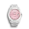 Rolex Datejust 116200 36mm Rosa Zifferblatt Automatikuhr - Frontansicht