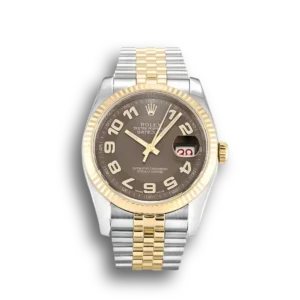 Rolex Datejust 116233 36mm Bronze Zifferblatt Automatikuhr - Frontansicht