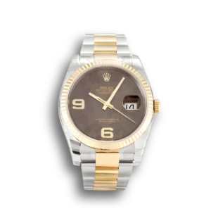 Rolex Datejust 116233 36mm Blumen Zifferblatt Automatikuhr - Frontansicht