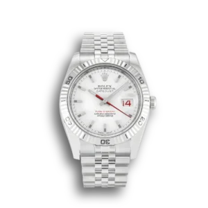 Rolex Datejust 116264 Turn-O-Graph 36mm Weiss Zifferblatt Automatikuhr - Frontansicht