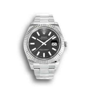 Rolex Datejust 116334 41mm Schwarz Zifferblatt Automatikuhr - Frontansicht