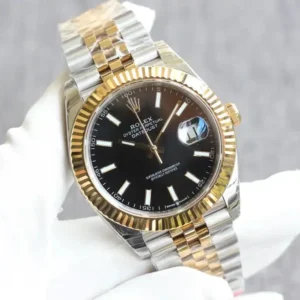 Rolex Datejust 126331 41mm Schwarz Zifferblatt Automatikuhr - Armband Detail