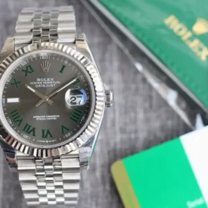 Rolex Datejust 126331 41mm Schiefer Set Zifferblatt Automatikuhr - Zifferblatt Nahaufnahme