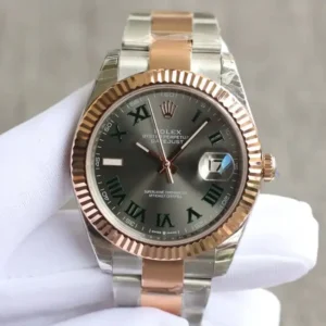 Rolex Datejust 126331 41mm Schiefer Set Roemisch Zifferblatt Automatikuhr - Zifferblatt Nahaufnahme