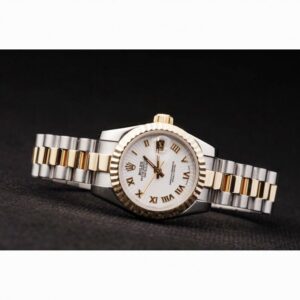 Rolex Datejust 26mm Weiss Zifferblatt SRL104 Automatikuhr - Gehaeuse Ansicht