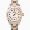 Rolex Datejust 26mm Weiss Zifferblatt SRL104 Automatikuhr - Frontansicht