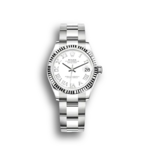 Rolex Datejust 278274 31mm Weiss Zifferblatt Automatikuhr - Frontansicht
