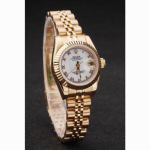 Rolex Datejust 28mm Weiss Zifferblatt SRL100 Automatikuhr - Seitenansicht