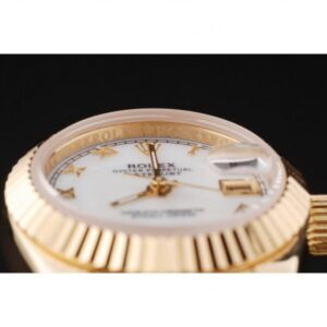 Rolex Datejust 28mm Weiss Zifferblatt SRL100 Automatikuhr - Detail Zifferblatt