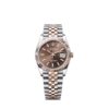 Rolex Datejust 36 mm Zifferblatt Schokolade 126231 Automatikuhr - Frontansicht