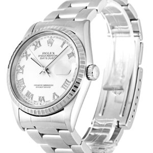 Rolex Datejust 36mm Zifferblatt Weiss 16220 Automatikuhr - Zifferblatt Nahaufnahme