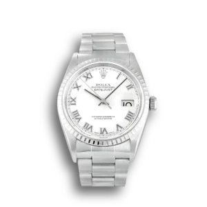 Rolex Datejust 36mm Zifferblatt Weiss 16220 Automatikuhr - Frontansicht