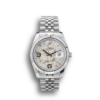 Rolex Datejust 41983 41mm Silber Blumen Zifferblatt Automatikuhr - Frontansicht