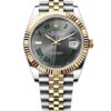 Rolex Datejust 41mm Rhodium Zifferblatt 126333 “Wimbledon” Flutted / Jubilee Automatikuhr - Frontansicht