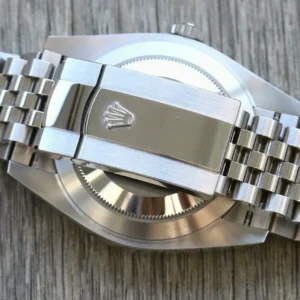 Rolex Datejust 41mm Rhodium Zifferblatt 126334 “Wimbledon” Flutted / Jubilee Automatikuhr - Rueckseite