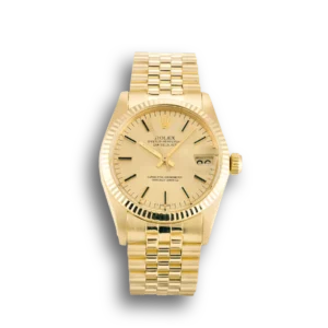 Rolex Datejust 6827 Mid-Size 30mm Champagner Zifferblatt Automatikuhr - Frontansicht