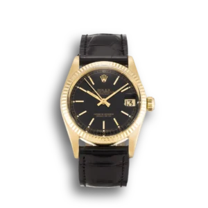 Rolex Datejust 6827 Mid-Size 31mm Schwarz Zifferblatt Automatikuhr - Frontansicht