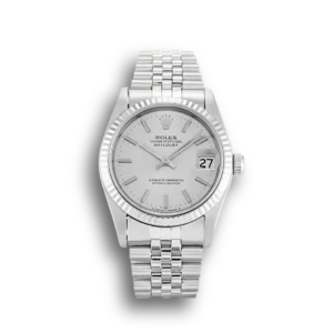 Rolex Datejust 68274 Mid-Size 31mm Silber Zifferblatt Automatikuhr - Frontansicht