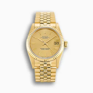 Rolex Datejust 68278 Mid-Size 31mm Champagner Zifferblatt Automatikuhr - Frontansicht