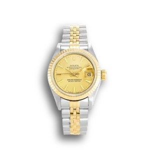 Rolex Datejust 69173 26mm Gold Zifferblatt Automatikuhr - Frontansicht
