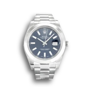 Rolex Datejust II 116300 41mm Blau Zifferblatt Automatikuhr - Frontansicht