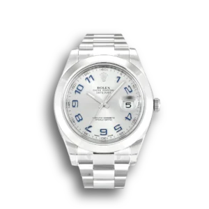 Rolex Datejust II 116300 41mm Silber Zifferblatt Automatikuhr - Frontansicht