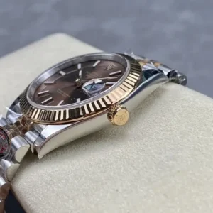 Rolex Datejust m126331 41mm Schokolade Zifferblatt Jubilee Armband Automatikuhr - Rueckseite