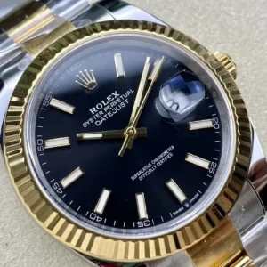 Rolex Datejust m126333 41mm Bright Schwarz Zifferblatt Oyster Automatikuhr - Seitenansicht