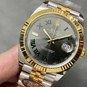 Rolex Datejust m126333 41mm Schiefer Set Zifferblatt Jubilee Automatikuhr - Armband Detail