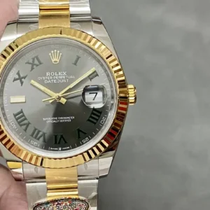 Rolex Datejust m126333 41mm Schiefer Set Zifferblatt Oyster Automatikuhr - Zifferblatt Nahaufnahme