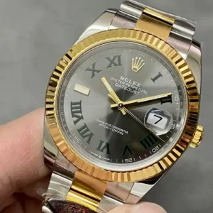 Rolex Datejust m126333 41mm Schiefer Set Zifferblatt Oyster Automatikuhr - Armband Detail