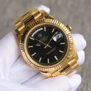 Rolex Day-Datum 126331 40mm Schwarz Motif Zifferblatt Praesidentenuhr - Armband Detail