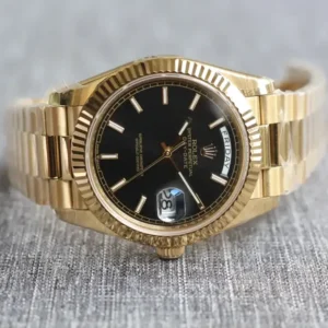 Rolex Day-Datum 126331 40mm Schwarz Motif Zifferblatt Praesidentenuhr - Am Handgelenk