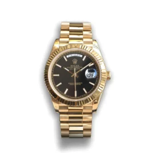 Rolex Day-Datum 126331 40mm Schwarz Motif Zifferblatt Praesidentenuhr - Frontansicht