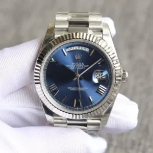 Rolex Day-Datum 126331 40mm Bright Blau Zifferblatt Praesidentenuhr - Gehaeuse Ansicht